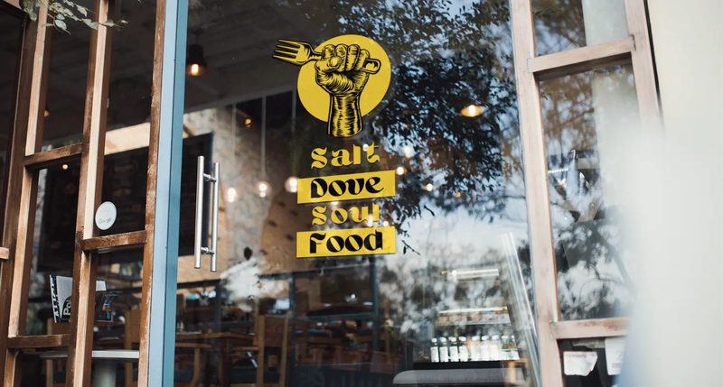 Salt Dove Soul Food brand identity and packaging
